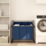 vidaXL Wassorteerder met 3 zakken staal blauw, Huis en Inrichting, Verzenden, Nieuw
