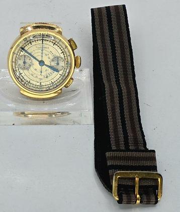 Tavannes - 18k Chronograph Armbanduhr - Kaliber Venus 150 - beschikbaar voor biedingen