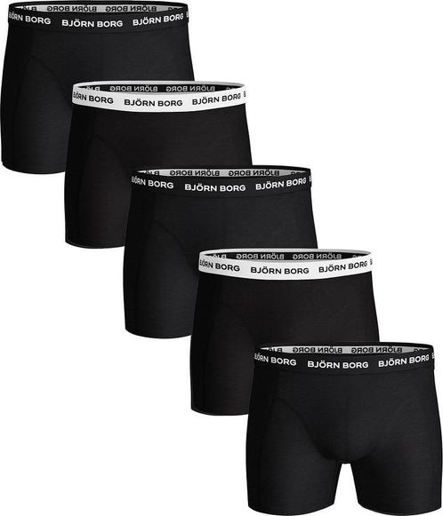 Björn Borg Boxershorts 5-Pack Solids maat XL Heren, Kleding | Heren, Ondergoed, Zwart, Boxer, Verzenden