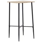 vidaXL Table de bar Chêne 60 x 60 x 111 cm MDF