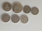 France. Lot de 7 monnaies en argent, 1929/1982