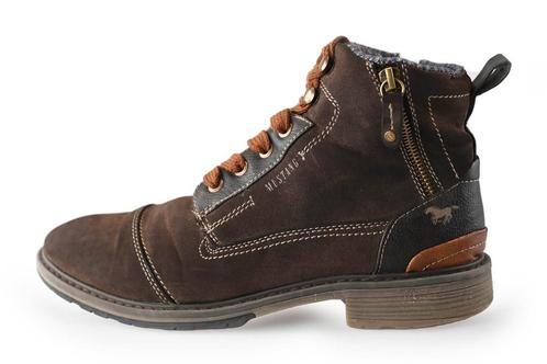 Mustang Veterboots in maat 40 Bruin | 5% extra korting, Kleding | Heren, Schoenen, Bruin, Gedragen, Boots, Verzenden