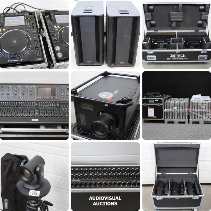 Audiovisual Auction sluit op Ma 20/10/2025 vanaf 19u, Muziek en Instrumenten, Versterkers | Keyboard, Monitor en PA, P.A., Gebruikt