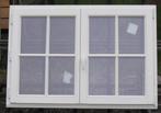 meranti houten raam , chassis , venster 145 x 101 wit, Bricolage & Construction, Raamkozijn, Ophalen of Verzenden