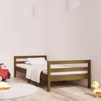 vidaXL Cadre de lit Marron miel 90x200 cm Bois de pin massif