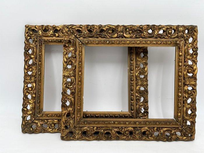 Lijst (2) - Hout - Paar gemetselde bogen, Antiek en Kunst, Antiek | Overige Antiek