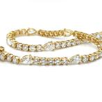Armband - 14 karaat Geel goud - 4.86ct. tw. Diamant, Nieuw