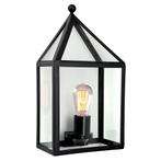 Strak &amp; modern Buitenlamp Laren Zwart Wandlamp Plat, Overige materialen, Verzenden, Wandlamp, Nieuw
