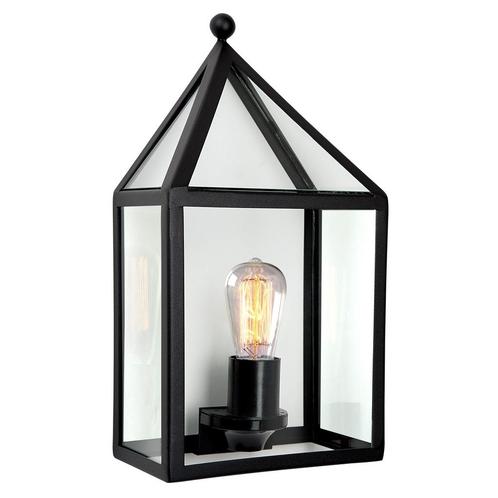 Strak & modern Buitenlamp Laren Zwart Wandlamp Plat, Jardin & Terrasse, Éclairage extérieur, Envoi