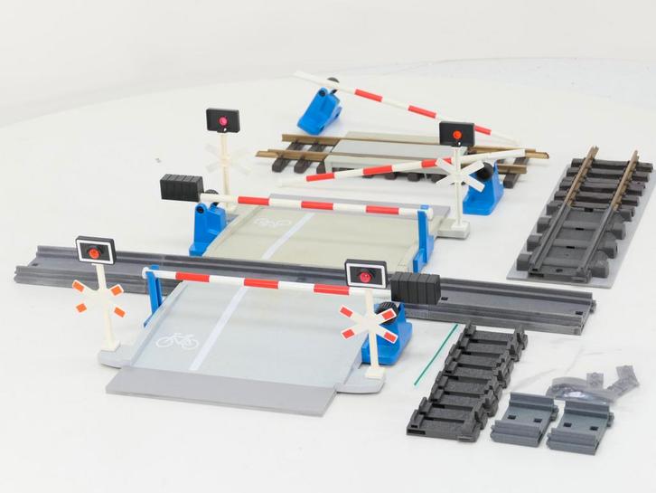 Playmobil 4383 Overweg XXL set (Baan en rails), Hobby en Vrije tijd, Modeltreinen | Overige schalen, Rails, Gebruikt, Analoog