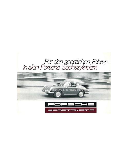 1968 PORSCHE 911S SPORTOMATIC BROCHURE DUITS, Livres, Autos | Brochures & Magazines, Enlèvement ou Envoi