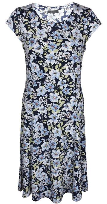 ZE-ZE - Jurk  Biggi Flowers Blauw