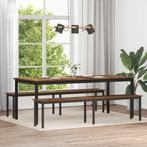 vidaXL Bank Oudhout 200 x 35 x 45 cm Bewerkt hout, Huis en Inrichting, Verzenden, Nieuw