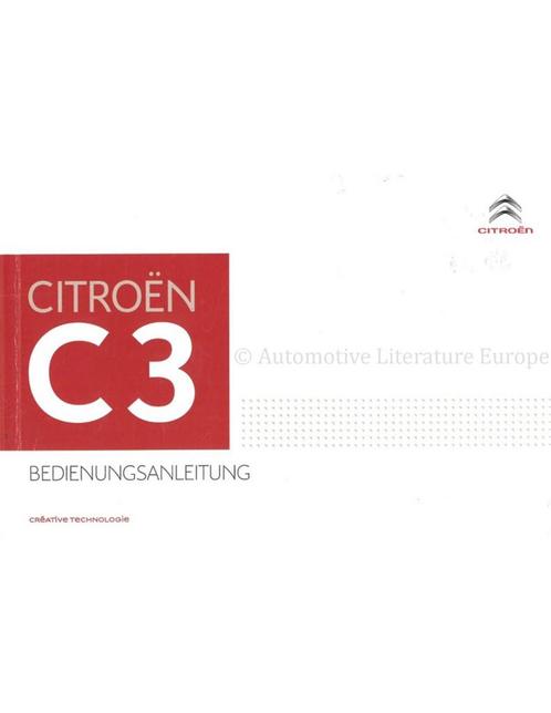 2016 CITROEN C3 INSTRUCTIEBOEKJE DUITS, Auto diversen, Handleidingen en Instructieboekjes