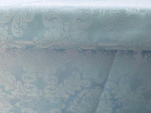 Incanto Céleste - Tissu Damassé Bleu - Tissu d’ameublement -, Antiek en Kunst, Antiek | Tapijten, Tafelkleden en Textiel