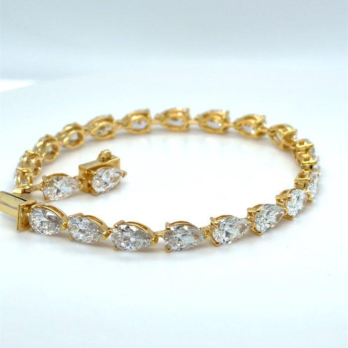 Armband - 14 karaat Geel goud - 11.90ct. tw. Diamant, Bijoux, Sacs & Beauté, Bracelets