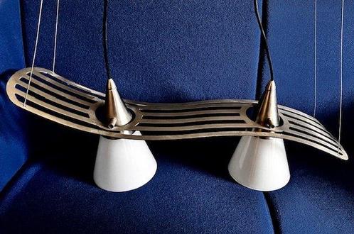 Italiaans - Lampe - Modèle personnalisé - Aluminium, Verre -, Antiek en Kunst, Antiek | Verlichting