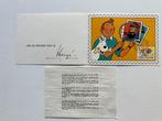 Kuifje - 1 CARTE DE VOEUX 1979/1980 - Gesigneerd door Hergé, Nieuw