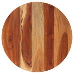 vidaXL Tafelblad rond 15-16 mm 60 cm massief acaciahout, Huis en Inrichting, Tafelonderdelen, Verzenden, Nieuw
