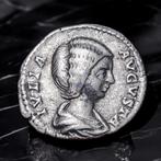 Romeinse Rijk. Julia Domna (Augusta, AD 193-217). Denarius, Postzegels en Munten