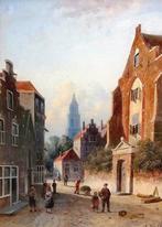 Johannes Frederik Hulk (1829-1911) - Une scène de rue avec
