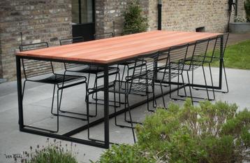 Lange tuintafel 16 personen - Design tafels op maat