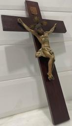 Crucifix - Bois, Laiton, pulpe de bois - 1920-1930