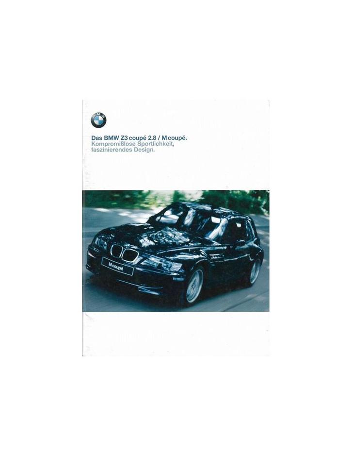 1999 BMW Z3 ROADSTER / M COUPE BROCHURE DUITS, Boeken, Auto's | Folders en Tijdschriften, Ophalen of Verzenden