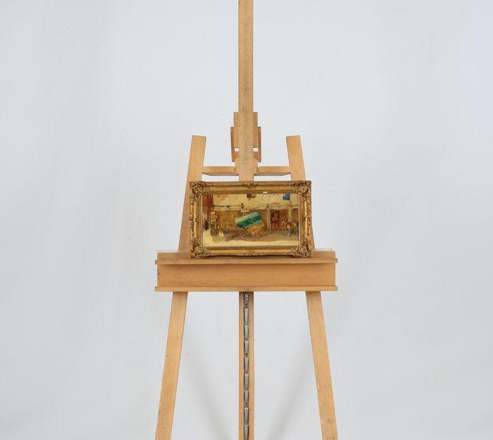 Willem Hendrik van der Nat (1864–1929) - Huifkar in Spaans, Antiek en Kunst, Kunst | Schilderijen | Klassiek