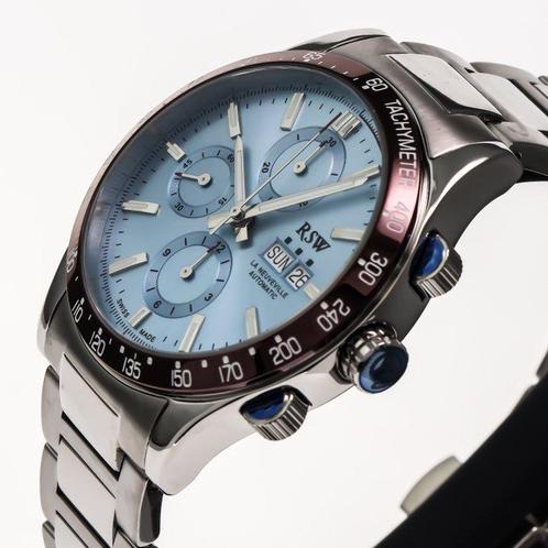 RSW - La Neuveville Sport Valjoux automatic - RSWA130-SB-9A, Handtassen en Accessoires, Horloges | Heren