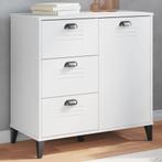 vidaXL Dressoir VIKEN 80x40x80 cm bewerkt hout wit, Huis en Inrichting, Kasten | Dressoirs, Verzenden, Nieuw