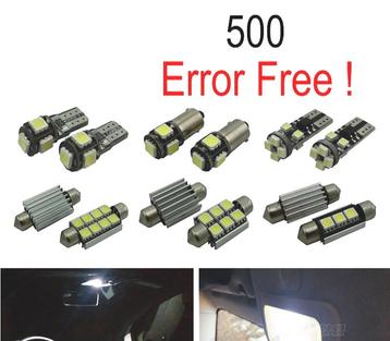 Kit 7 Ampoules Led Intérieur Pour Fiat 500 07-17, Verzenden