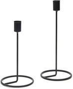 Kandelaar Metaal Zwart 20 cm, Huis en Inrichting, Nieuw