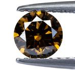 Diamant - 0.55 ct - Natural Fancy Intense Orangy Brown -