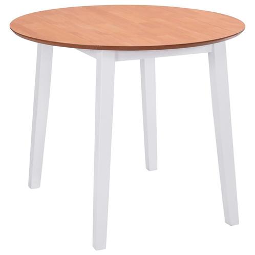 vidaXL Table à manger ronde à abattant MDF blanc, Maison & Meubles, Tables | Tables à manger, Neuf, Envoi