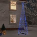 vidaXL Kegelkerstboom 500 LEDs blauw 100x300 cm, Nieuw, Verzenden