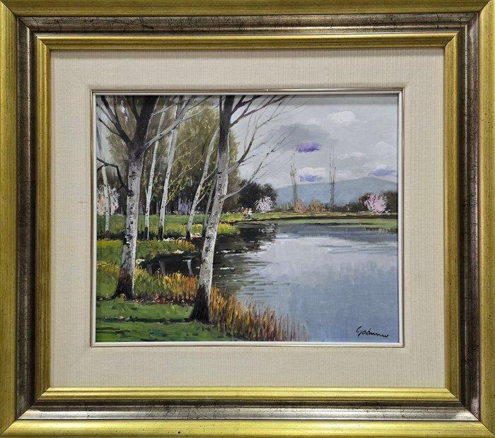 Antonio Sadurní (1927-2014) - LEstany de Banyoles, Antiek en Kunst, Kunst | Schilderijen | Klassiek