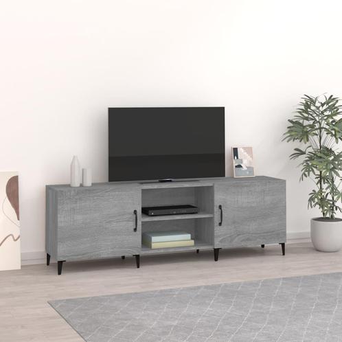 vidaXL Meuble TV sonoma gris 150x30x50 cm bois, Huis en Inrichting, Kasten |Televisiemeubels, Verzenden