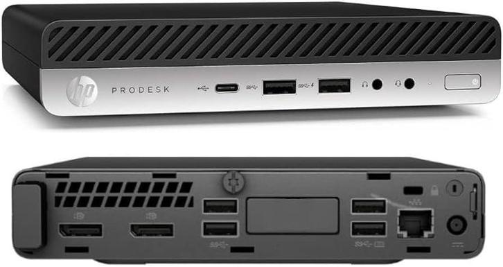 HP Prodesk 600 G5 mini PC, 8GB , 256B SSD , i5-9500T B-Grade, Computers en Software, Desktop Pc's, 2 tot 3 Ghz, SSD, Zo goed als nieuw