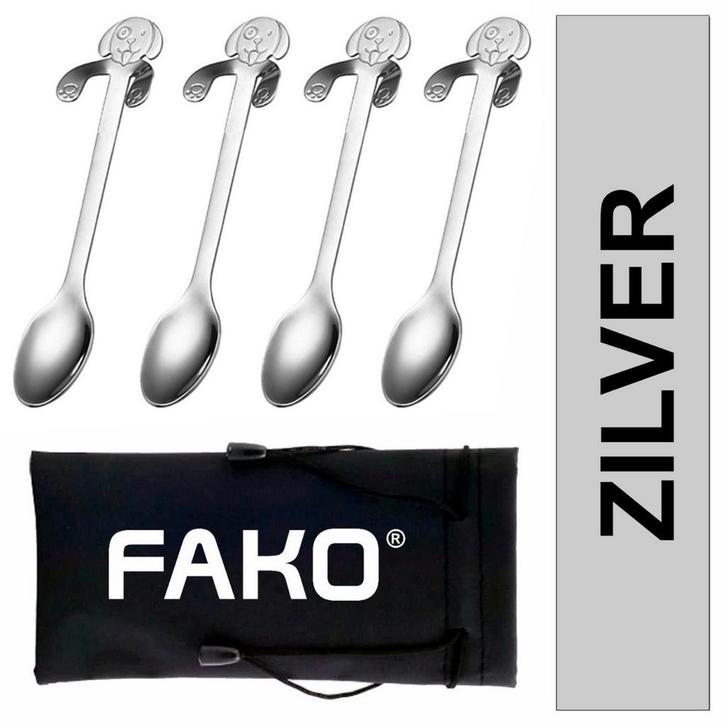 Fako Bijoux® - Theelepel / Koffielepel Hangende Hond -, Huis en Inrichting, Keuken | Bestek, Verzenden