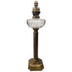 HASAG - Hugo Schneider AG - Olielamp - Glas, Messing