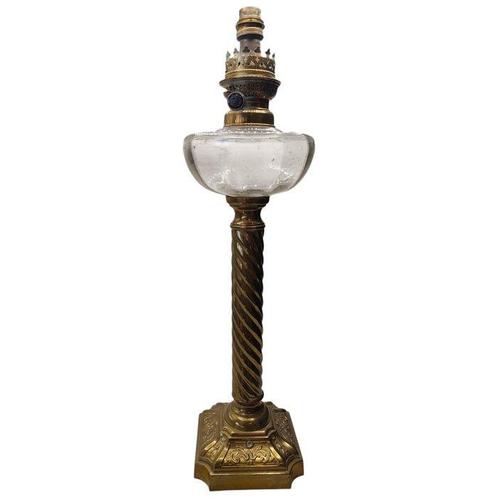 HASAG - Hugo Schneider AG - Olielamp - Glas, Messing, Antiek en Kunst, Curiosa en Brocante
