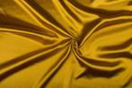 Glanzende stof goud - Polyester stof 15m op rol, Hobby en Vrije tijd, Nieuw, Verzenden