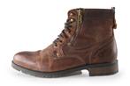 Mustang Veterboots in maat 44 Cognac | 5% extra korting, Kleding | Heren, Overige kleuren, Verzenden, Boots, Mustang
