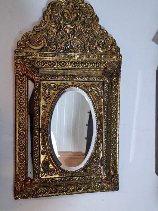 Wandspiegel - Messing - Bruids spiegel - H : 65 cm, Antiek en Kunst, Antiek | Overige Antiek