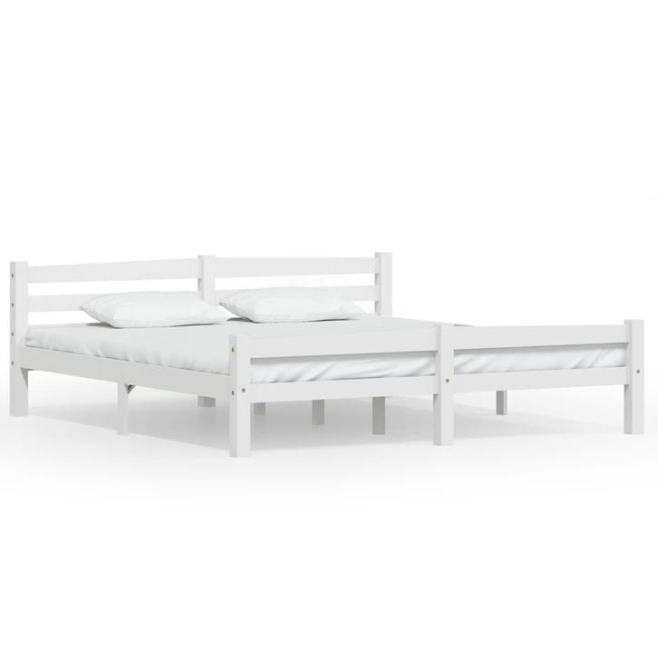 Bedframe Wit 180x200 | Retour Deal | Scherpe Prijs, Huis en Inrichting, Slaapkamer | Bedden, Overige maten, 200 cm, Wit, Nieuw