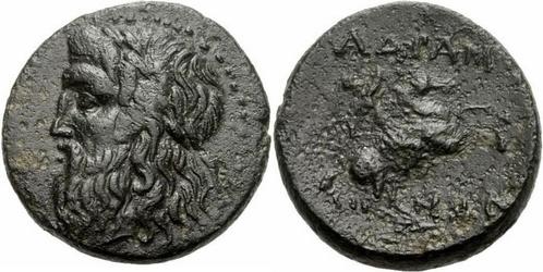 2 Jhd v Chr Adramytion Mysien Bronze 2 Jhd v Chr Zeus Rei..., Postzegels en Munten, Munten en Bankbiljetten | Verzamelingen, Verzenden
