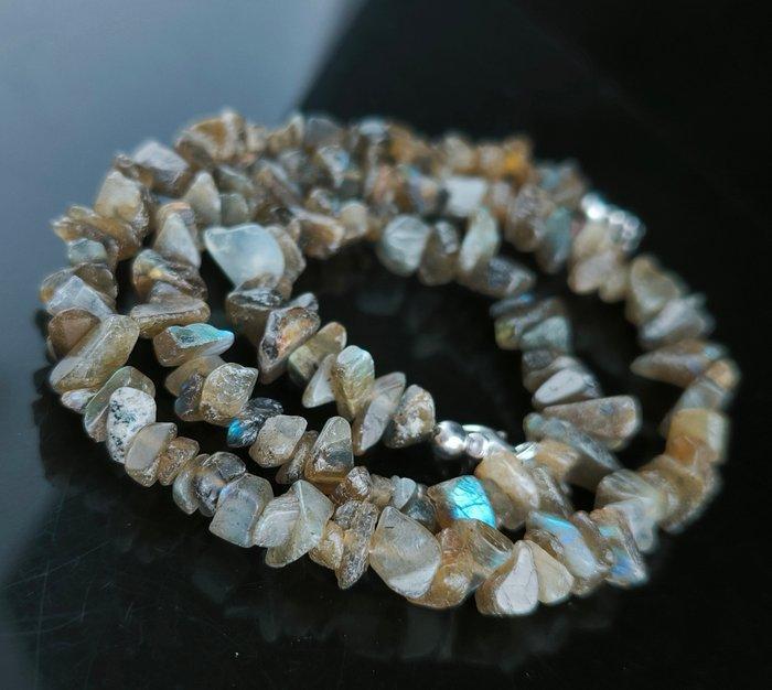 Argent - Boucles doreilles - Labradorite argent de ley, Collections, Minéraux & Fossiles