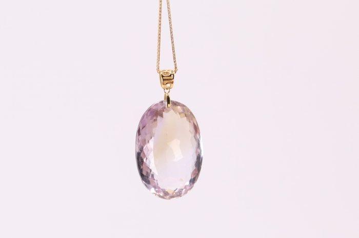 Zonder Minimumprijs - Hanger - 18 karaat Geel goud, Ametrien, Handtassen en Accessoires, Antieke sieraden