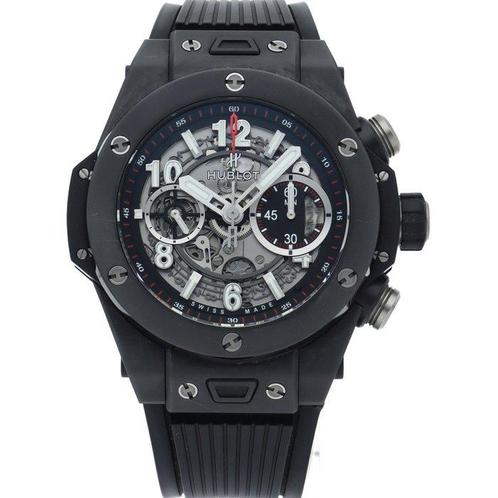 Hublot - Big Bang Unico Black Magic Chronograph 1.8 -, Handtassen en Accessoires, Horloges | Heren
